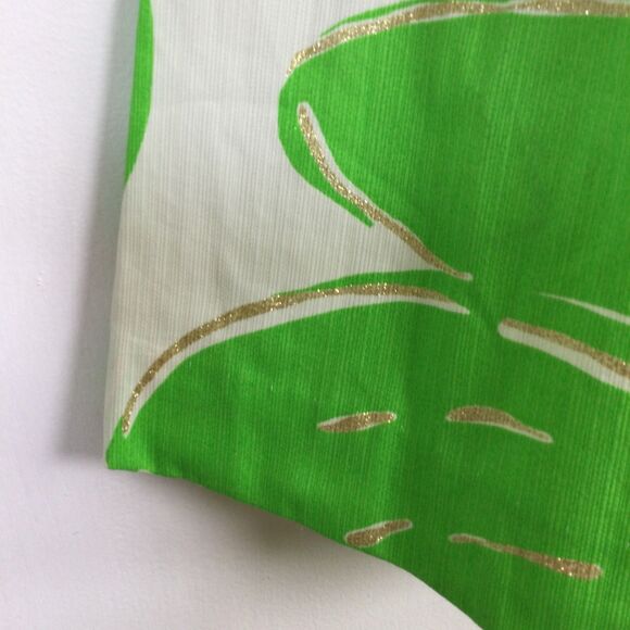 Lilly Pulitzer Womens Dress Lottie Stinger Strapless Mini Green White Size 4 - Picture 5 of 16